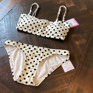 NWT Kate Spade Swim Polka Dot Bikini Sz S $148